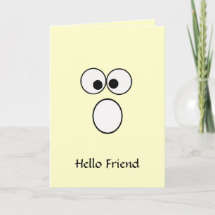 Hello Friend 4 Grußkarte Dankeskarte