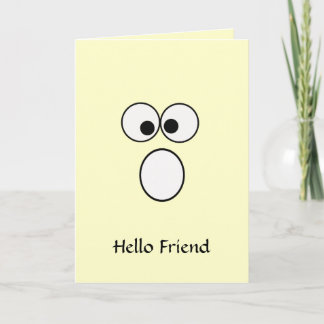 Hello Friend 4 Grußkarte Dankeskarte