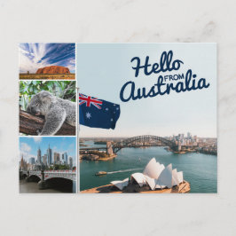 Hello From Australia Postcard Postkarte