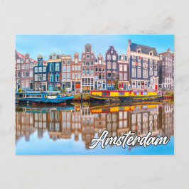 Hello From Beautiful Amsterdam, Niederlande Postkarte