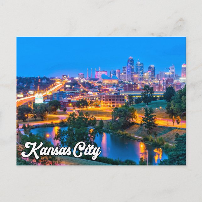 Hello From Beautiful Kansas City, Missouri, USA Postkarte (Vorderseite)