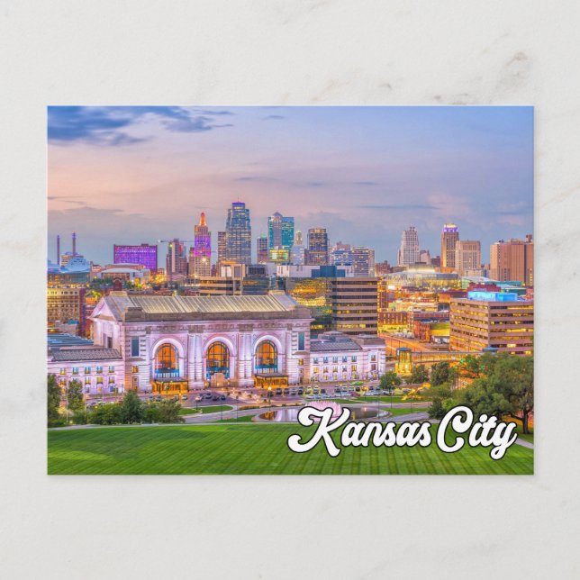 Hello From Beautiful Kansas City, Missouri, USA Postkarte (Vorderseite)
