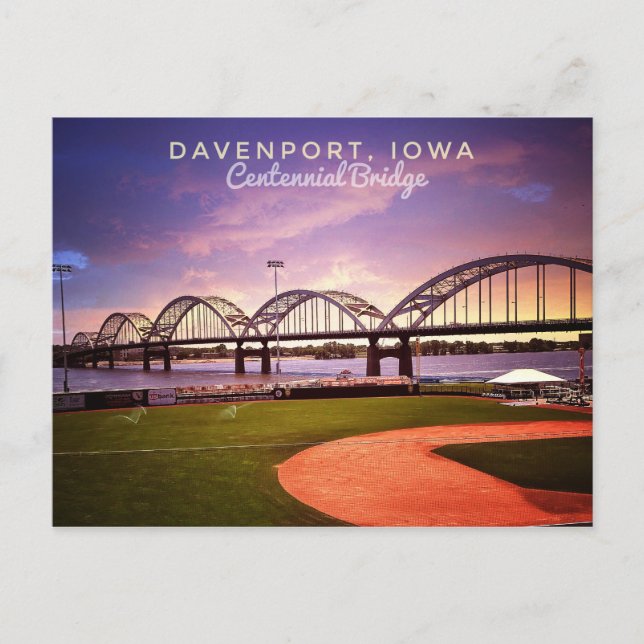 Hello From Iowa Postcard Postkarte (Vorderseite)