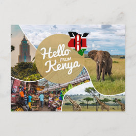 Hello From Kenya Postcard Postkarte