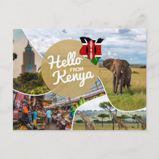 Hello From Kenya Postcard Postkarte