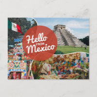 Hello from Mexico Postcard