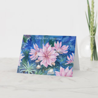 "Hello from Montana" Blank Notecard Dankeskarte