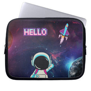 "Hello from Space" Laptopschutzhülle