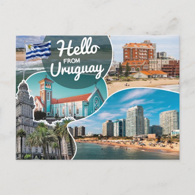Hello From Uruguay Postcard Postkarte (Vorderseite)