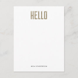 Hello Gem Personal Stationery Einladung