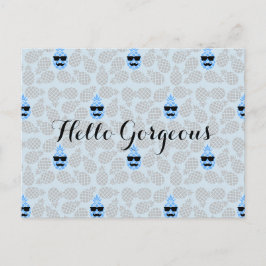 "Hello Gorgeous" Ananas Postkarte