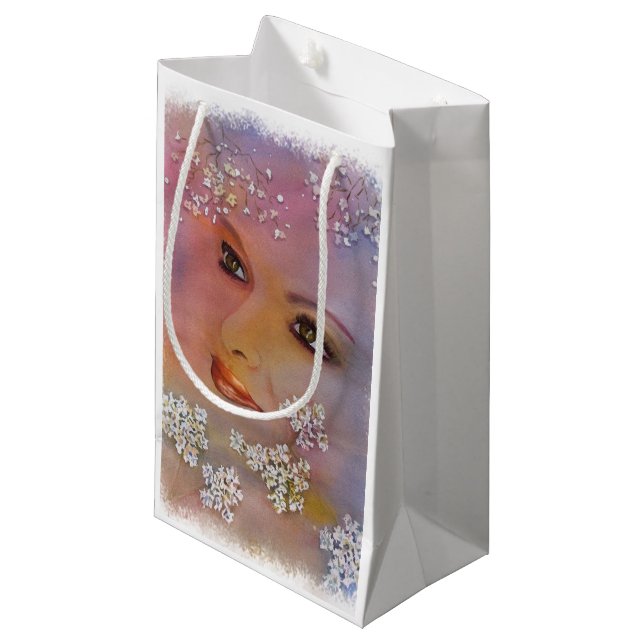 HELLO GORGEOUS KLEINE GESCHENKTÜTE (Vorderseite Schrägansicht)