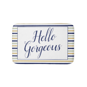Hello Gorgeous Small Bath Mat Badematte