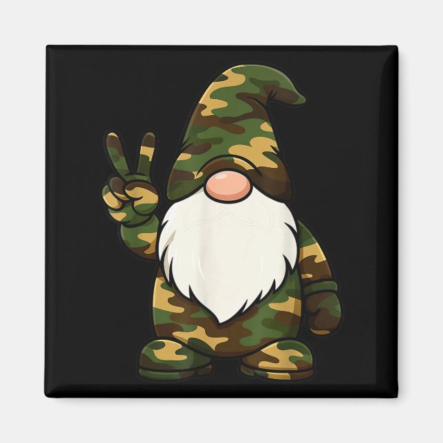 Hello Hunting Season Christmas Camouflage Camo Gno Magnet (Vorne)