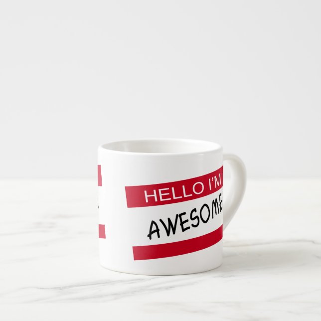 Hello Im Phantastisch Espressotasse (Vorderseite Rechts)