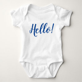 HELLO in einem Stück Baby Strampler