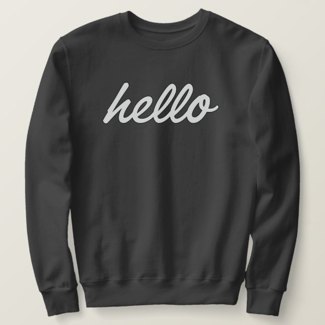Hello it' s mich sweatshirt (Design vorne)