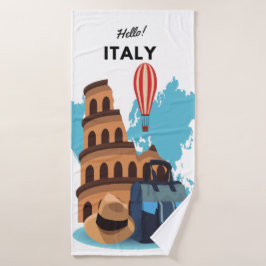 Hello Italy Design Badetuch Set