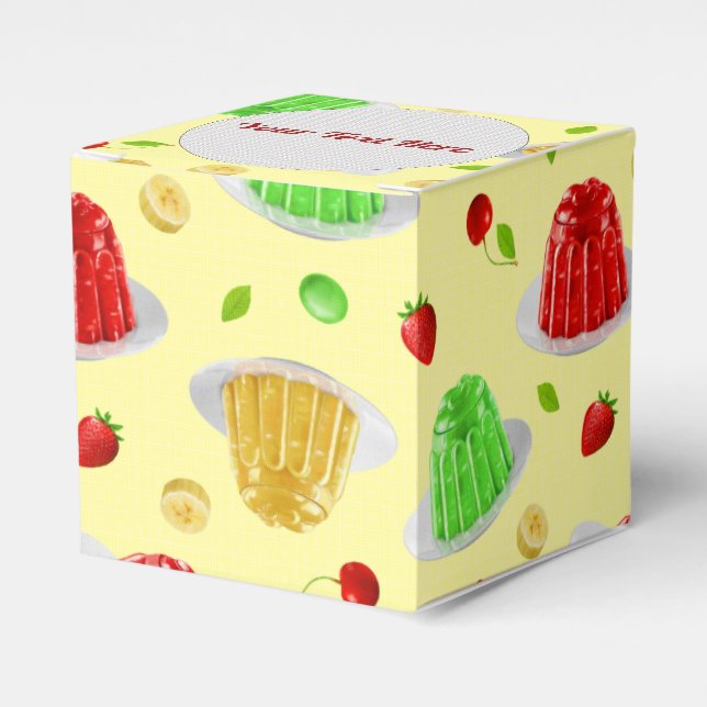 Hello Jello on Yellow - Box Geschenkschachtel (Vorderseite)