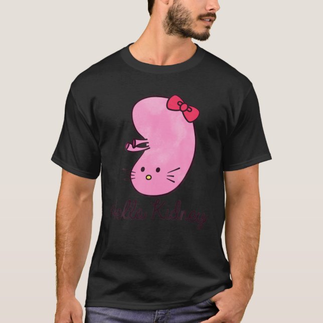 Hello Kidney Funny Transplantation Disease Dialysi T-Shirt (Vorderseite)