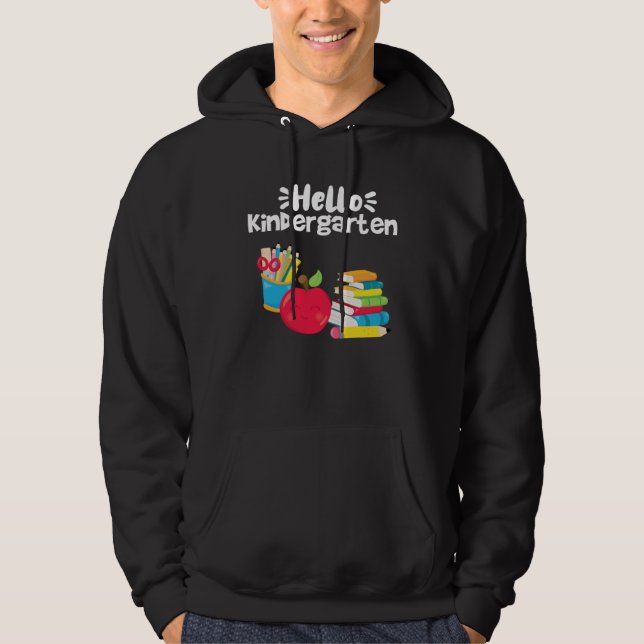 Hello Kindergarten Back To School Kinder Preschool Hoodie (Vorderseite)