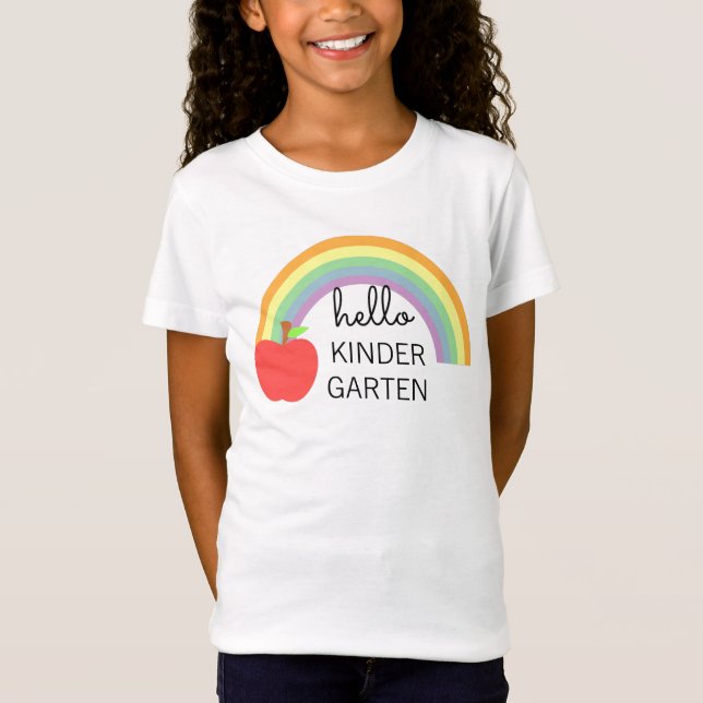Hello Kindergarten Custom T-Shirt (Vorderseite)
