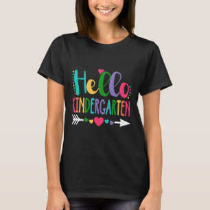 Hello Kindergarten Leopard Gefärbte Krawatte Penci T-Shirt