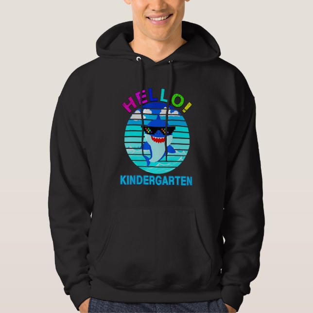 Hello Kindergarten Shark Baby Hoodie (Vorderseite)