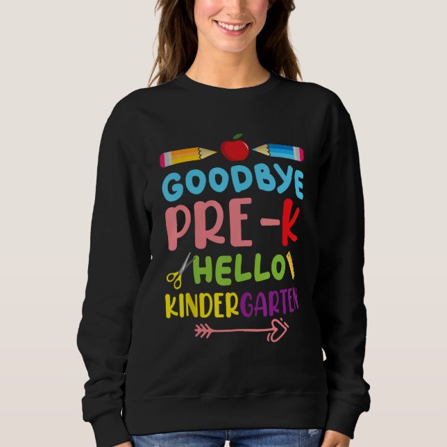 Hello Kindergarten Teacher Student Back To School  Sweatshirt (Vorderseite)