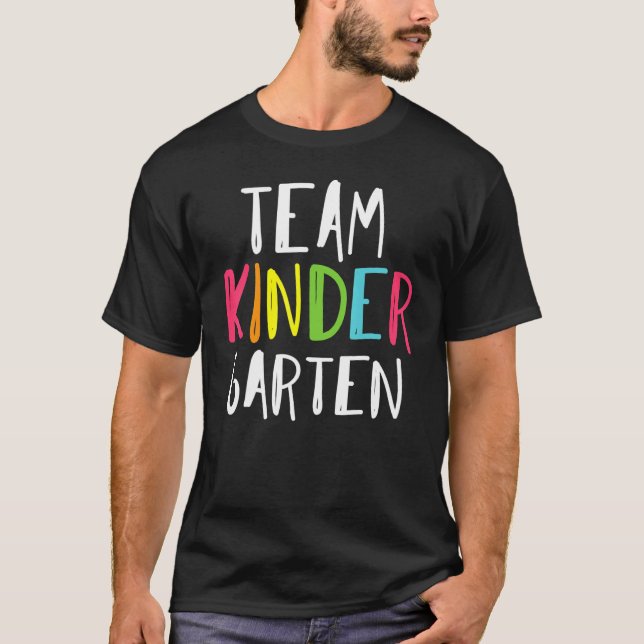 Hello Kindergarten Team Kinder Back To School Teac T-Shirt (Vorderseite)