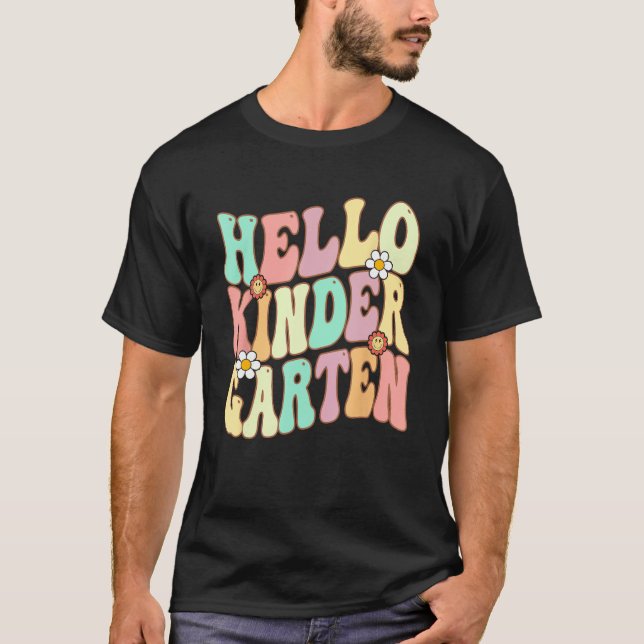 Hello Kindergarten Team Kinder Back To School Teac T-Shirt (Vorderseite)
