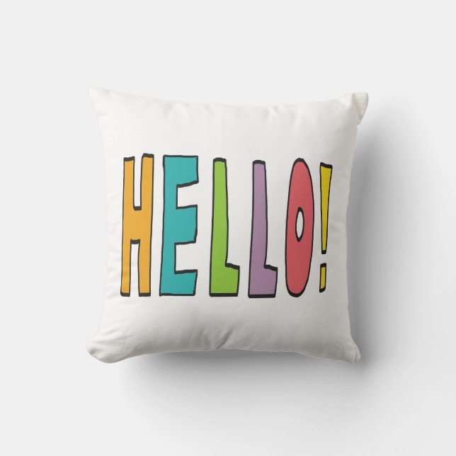 Hello! Kissen (Vorderseite)