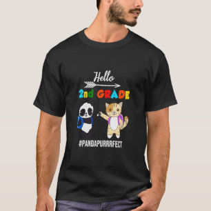 Hello Kitty Cat Panda Bär zurück nach Schoo T-Shirt