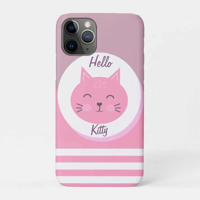 Hello Kitty iPhone 11 Pro Coque couleur blanche et (Dos)