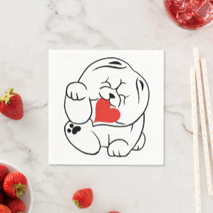 HELLO KOKORO Chow dog Serviette