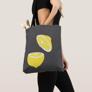 Hello Lemon modern yellow Frucht Tasche