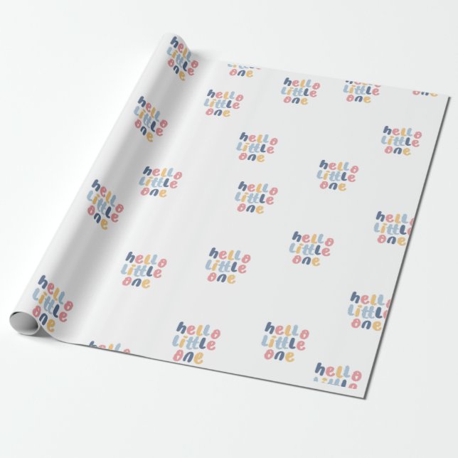 Hello Little One Baby Geschenkpapier (Ungerollt)