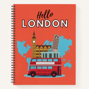 Hello London Notebook Notizbuch