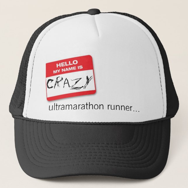 hello-my-name-is_m, verrückt, Ultramarathonläufer… Truckerkappe (Vorderseite)