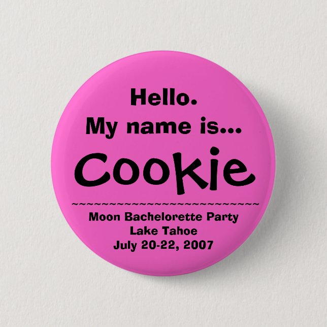 Hello.My Name ist Ingwer Button (Vorderseite)
