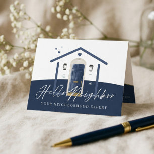 Hello Neighbor Real Anwesen Marine Aquarelltore Dankeskarte