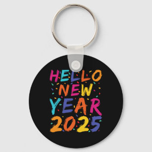 Hello New Year 2025 Family Matching Celebration Pa Schlüsselanhänger
