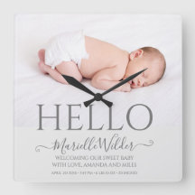 Hello Newborn Baby Photo Birth
