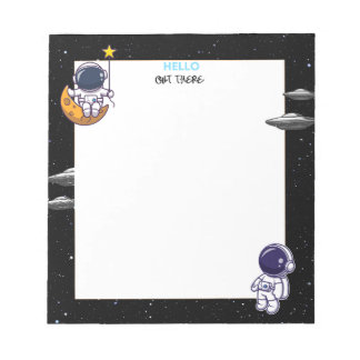 HELLO OUT There Notepad Notizblock