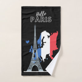 Hello Paris Design Badtuch Set