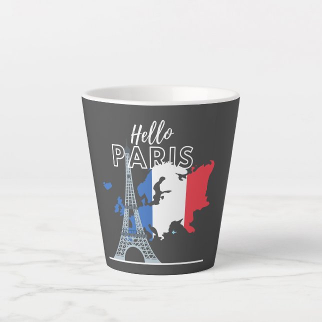 Hello Paris Milchtasse (Vorderseite)