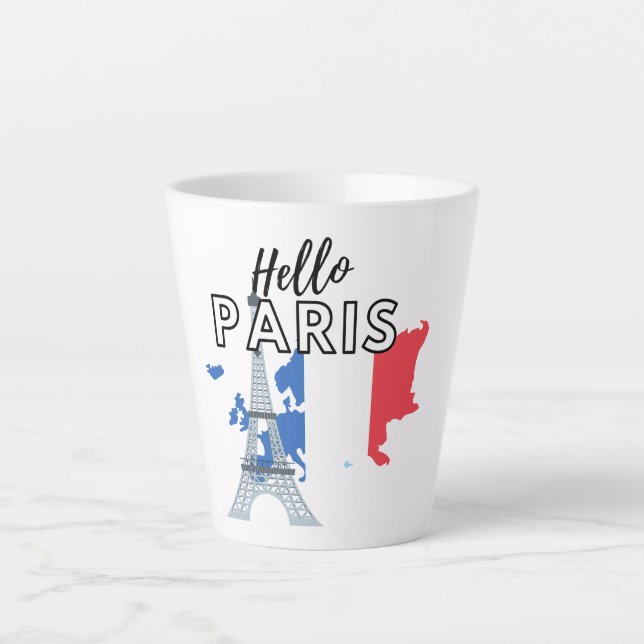 Hello Paris Milchtasse (Vorderseite)
