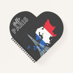 Hello Paris Notebook Notizbuch
