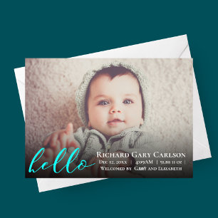 Hello Photo Baby Faire-part de naissance