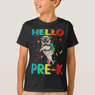 Hello Pre-K Mops Dog T - Shirt